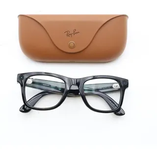 Ray-Ban RW4008 Meta Wayfarer shiny black/clear