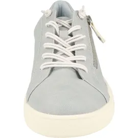 bonprix Jana Damen Sneaker flach mit Reißverschluss Vegan, Blau 37