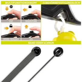 Ferplast Hundeleine Flippy ONE, Rollleine kleine Hunde bis 12 kg. Ausziehbare Schnur max. 4,5 m. Einzelner Knopf zum Verriegeln und Entriegeln, rot