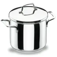 LACOR gerader Topf mit Deckel GOURMET Stahl 18/10 geeignet für Induktion 32x17,5 13,5 L 90132