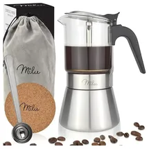 MILU Espressokocher 4 Tassen 12.5x18x9 cm