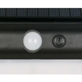 RL LED Außenwandleuchte schwarz B 12 cm, spritzwassergeschützt, inkl. Dämmerungssensor