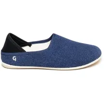 Gottstein Hausschuh Linen Slip-On in blau | Gr.: 36