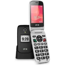 SPC Polaris - 4G Seniorenhandy mit großen Tasten und Notruftaste | Kompatibel mit App für Fernzugriff SPC Care (iOS & Android), GPS-Tracking und Sicherheitswarnungen | Schwarz