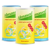 Almased 3er Bundle – 1x 500g Almased Original + 2x 500g Almased Mandel-Vanille – natürlicher Mahlzeitersatz – Vorratspaket zur Gewichtsabnahme – hoher Proteingehalt – 30 Portionen