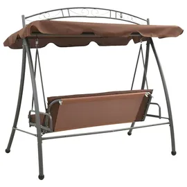 vidaXL Hollywoodschaukel 3-Sitzer kaffeebraun