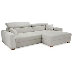 Ecksofa Slider Stoff Grau