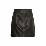 B.YOUNG Lederrock Damen Schwarz 42