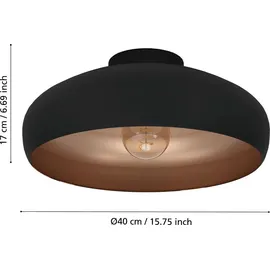 EGLO Mogano schwarz/kupfer