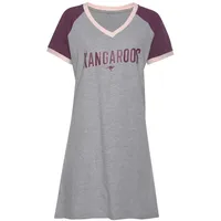 KangaROOS Damen Bigshirt bordeaux-grau-meliert Gr.36/38