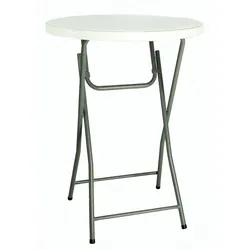 Resol garbar HAMLET Runder Klapptisch Indoor, Outdoor Ø80 Grau