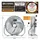 Brandson Windmaschine Retro-Design Bodenventilator 56 cm 200 W Silber