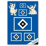 Hamburger SV HSV Aufkleber-Set Nachtleuchtend