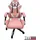 Hti-Living Schreibtischstuhl Krit Pink-Weiß