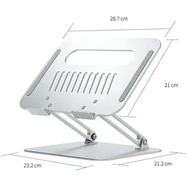 AISENS Tischhalterung XL für Laptop/Tablet bis 17" Grau