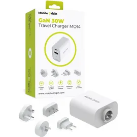 mobile origin GaN 30W Reise-Ladegerät MO14, - Weiß