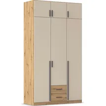 Rauch Wäscheschrank GAMMA 136 x 248 x 54 cm Eiche artisan/Champagner