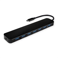 VALUE USB 3.2 Gen 1 Hub, 7fach, Typ C Anschlusskabel