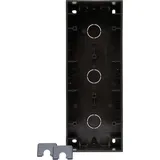 Kopp Aufputzgehäuse HK07 3-fach Schwarz matt