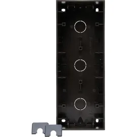 Kopp Aufputzgehäuse HK07 3-fach Schwarz matt