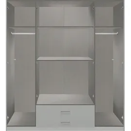 WIMEX Drehtürenschrank »Soest«, mit Farbglas-Tür, wahlweise 135 oder 180cm breit schwarz B/H/T: ca. 180x199x58 cm - Graphit, schwarz