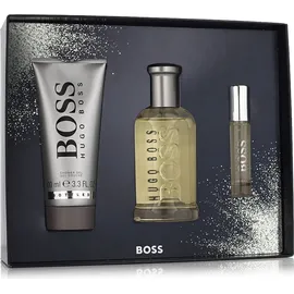 HUGO BOSS Boss Bottled Eau de Toilette mini 100 ml + Shower Gel 100 ml + Eau de Toilette 10 ml Geschenkset