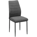 Livetastic Stuhl, Grau, Metall, Textil, konisch, 44x96x58 cm, Esszimmer, Stühle, Esszimmerstühle, Vierfußstühle