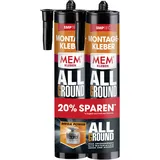mem Montagekleber Mega Power 2x 450 g weiß
