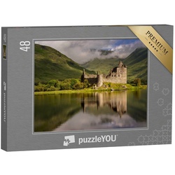 puzzleYOU Puzzle Kilchurn Castle und Loch Awe, Schottland, 48 Puzzleteile, puzzleYOU-Kollektionen Schottland