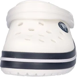 Crocs Crocband Clog Weiß/Marineblau, Größe 46, Weiß Marineblau, 29/30 EU