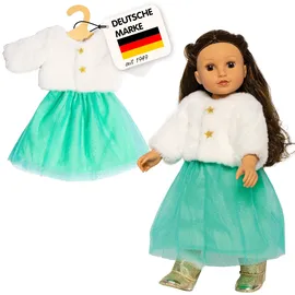 Heless Puppenkleidung Design Yuki Weiß/Türkis (2370)