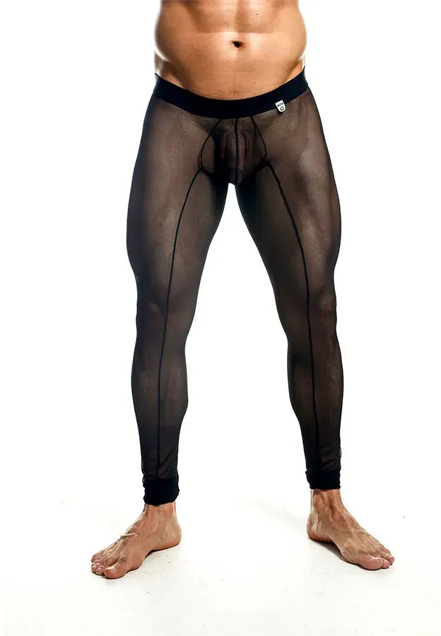 MOB - SCHWARZE TRANSPARENTE STRUMPFHOSEN GRÖSSE L - S
