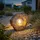 GLOBO Solarleuchte Kunststoff 30,5x8,5x25,5 cm 1x LED warmweiß braun
