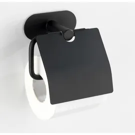 Wenko Turbo-Loc Edelstahl Toilettenpapierhalter Orea Black Matt 14 x 12.5 x 7 cm