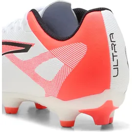 Puma Ultra 5 Play FG/AG Fußballschuhe 01 white/black/glowing red 39