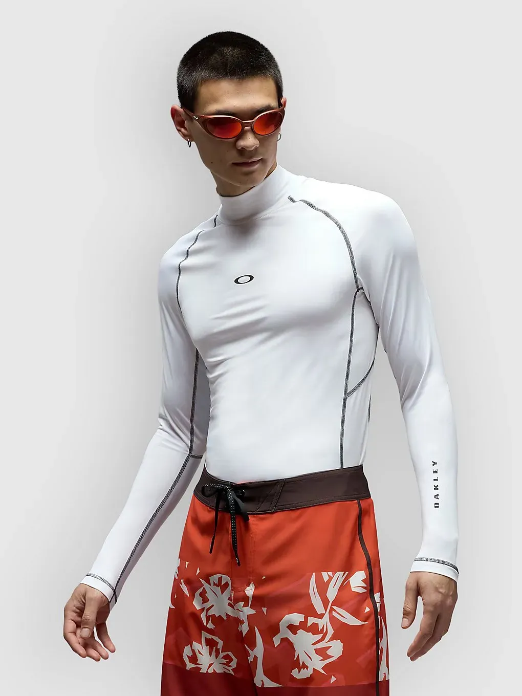 Oakley Rainbow Longsleeve Lycra white / black Gr. S
