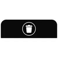 Rubbermaid Hinweisschild 2155312 f.Behältereinheit 87l Restmüll sw