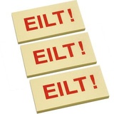 inFO Haftmarker gelb "EILT!" 3x 50 Streifen