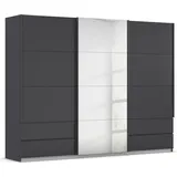 Rauch Schwebetürenschrank - grau metallic - 271 cm