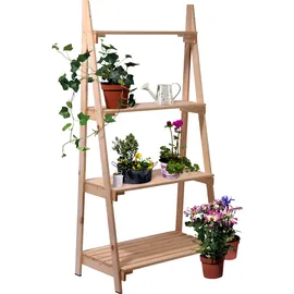Dobar Blumenständer Blummentreppe 75 x 39 cm Beige
