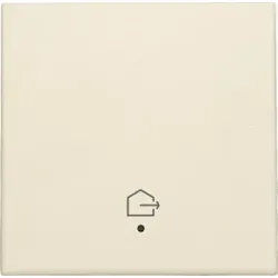 Niko Züblin 100-32902 Abdeckung mit Linse, für vernetzten Einfachschalter, Symbol „Haus verlassen“, cream 10032902