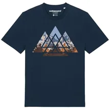 wat? APPAREL T-Shirt Geometric Landscape in Dunkelblau | Gr.: 50