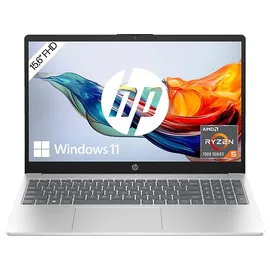 HP 15-fc0355ng, Laptop, mit 15,6 Zoll Display, AMD RyzenTM 5,7520U Prozessor, 8 GB RAM, 512 SSD, RadeonTM Onboard Graphics, Silber, Windows 11 Home (64 Bit)