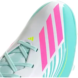 adidas F50 Messi League MG/FG Herren Cloud White/Lucid Pink/Flash Aqua 48 2/3