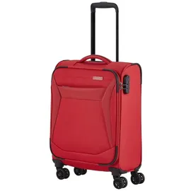 Travelite Chios 4 Rollen Kofferset 3-teilig mit Dehnfalte rot