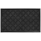 Douceur d'intérieur Feuilles 45 x 75 cm Schwarz