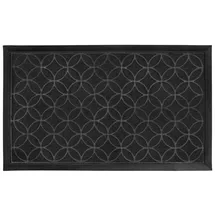 Douceur d'intérieur Feuilles 45 x 75 cm Schwarz