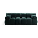 micadoni Sofa, Petrol, Textil, 2-Sitzer, 94x70x188 cm, Hergestellt in Europa, Wohnzimmer, Sofas & Couches, Sofas, 2-Sitzer Sofas