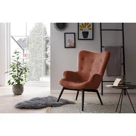 SalesFever Sessel Strukturstoff, Braun|Gelb|Grau|Grün