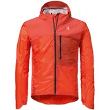 Schöffel Herren Hybrid Jkt Flow Trail M, extrem leichte MTB Jacke, winddichte, atmungsaktive Fahrradjacke mit vorgeformten Ellbogen, poinciana, 52